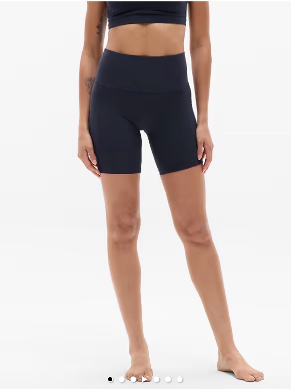 Athleta Black High-Rise Bike Short